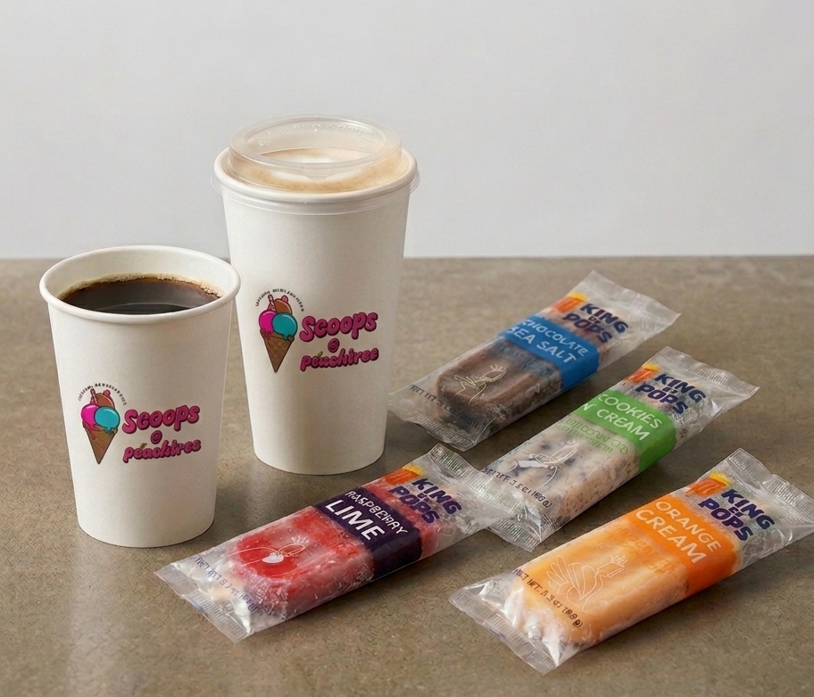 Coffee and popsicles at Scoops